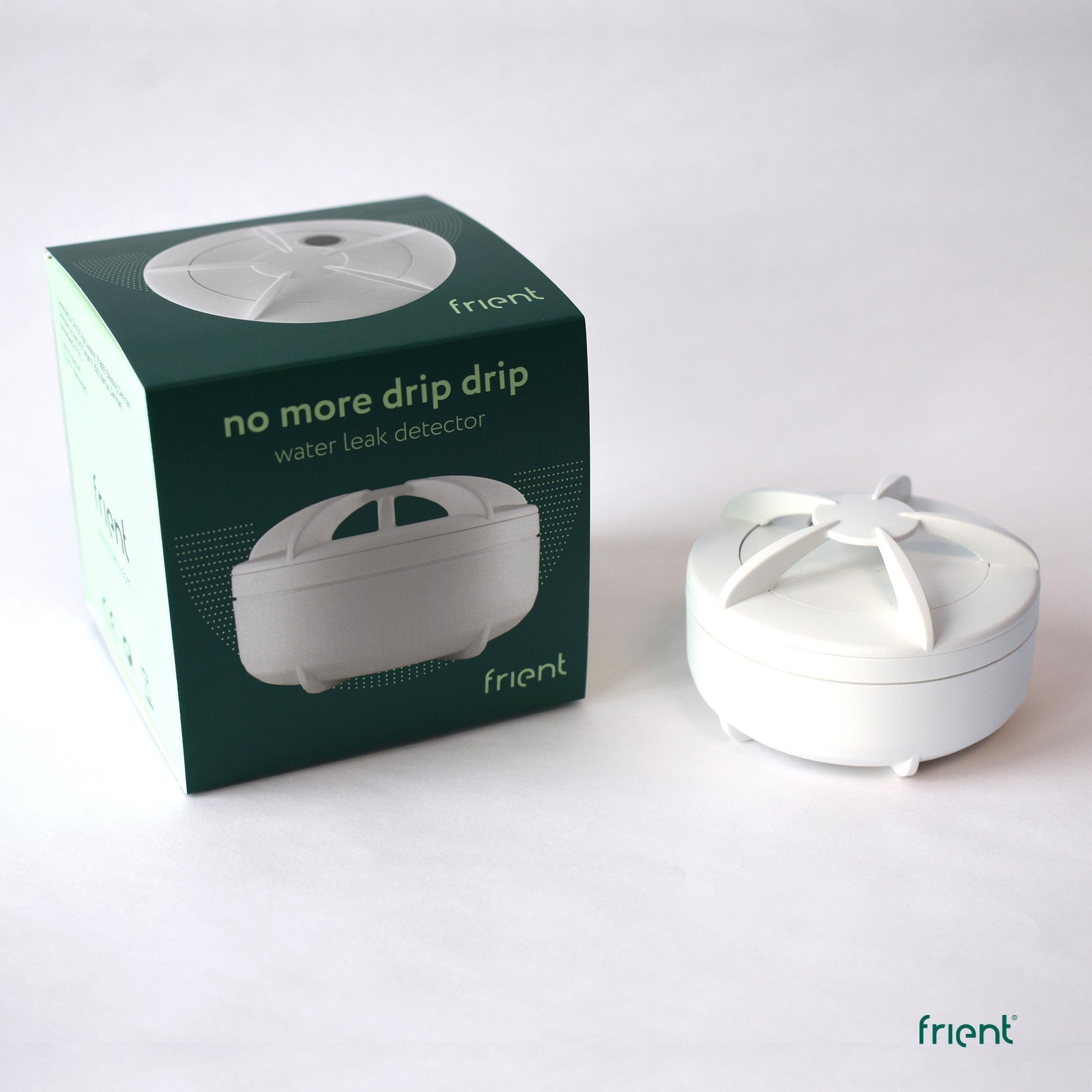 Frient water leak detector melder (wit, zigbee 3.0)