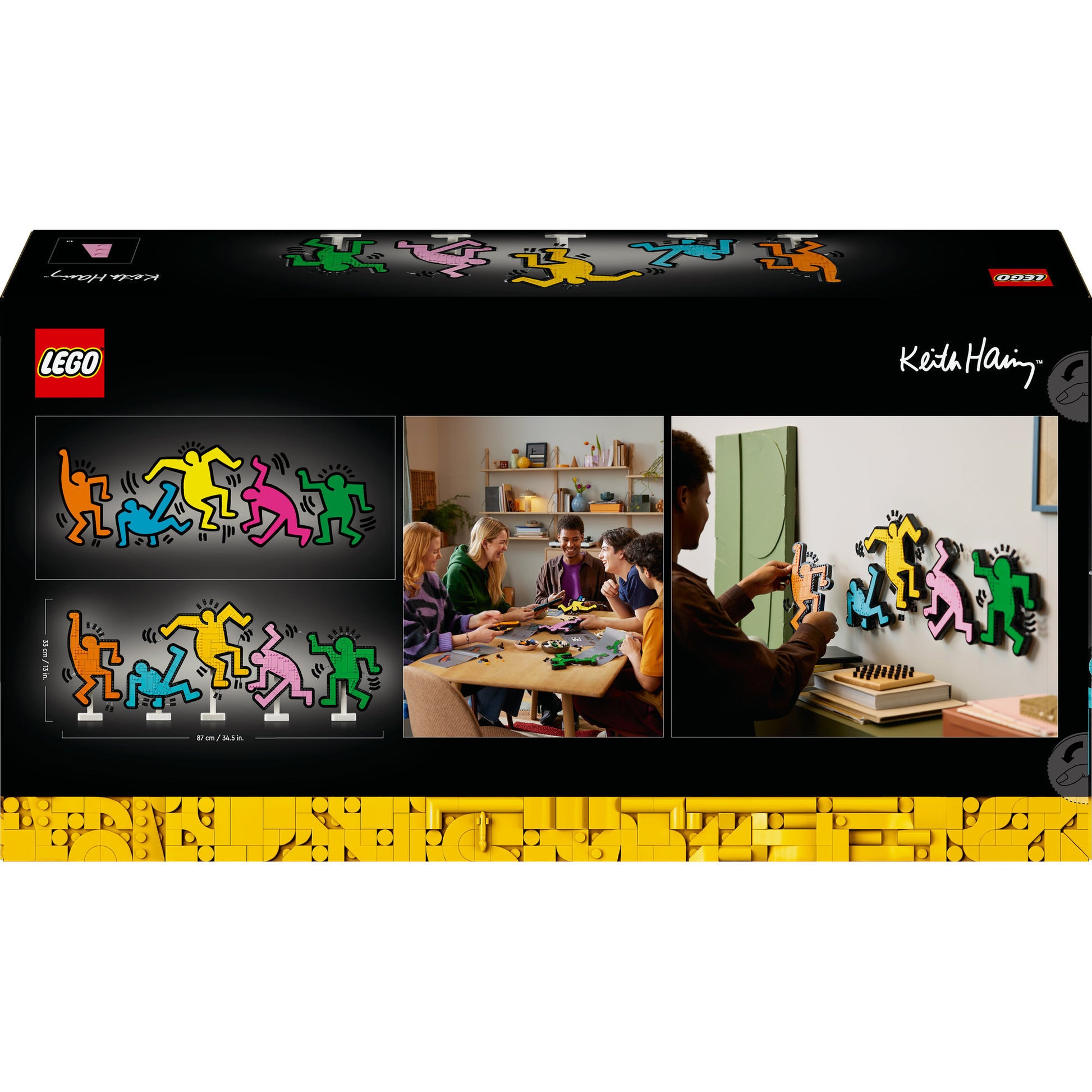 Lego art - keith haring – dansende figuren constructiespeelgoed (31216)