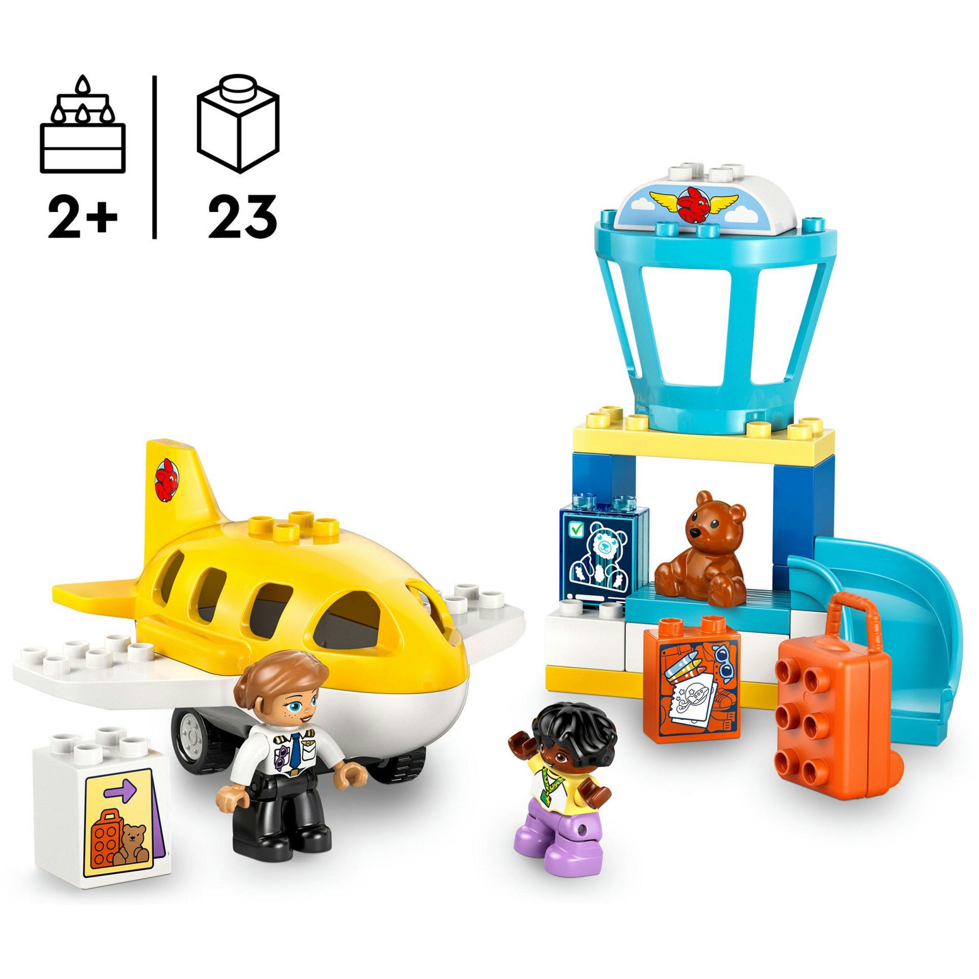 Lego ® duplo® stad voor het eerst op het vliegveld - 10443