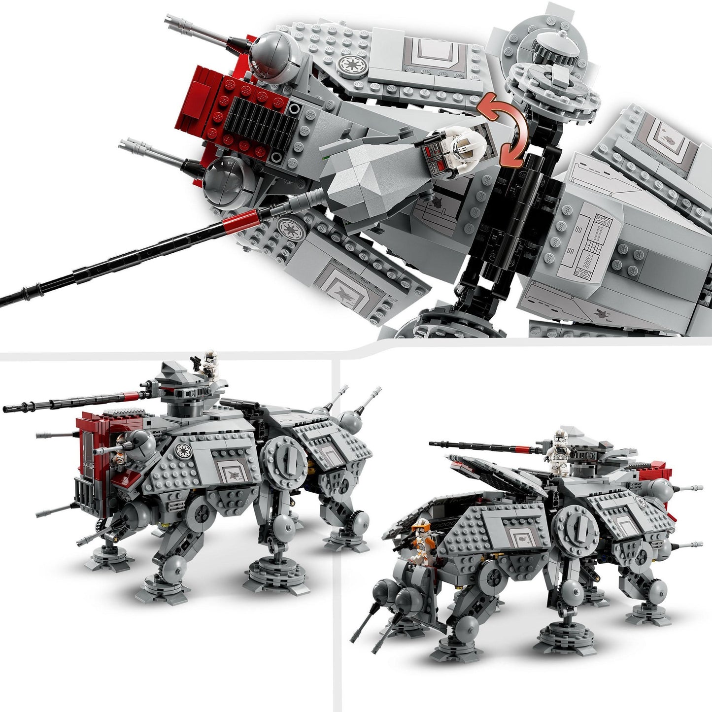Lego star wars - at-te walker constructiespeelgoed (75337)