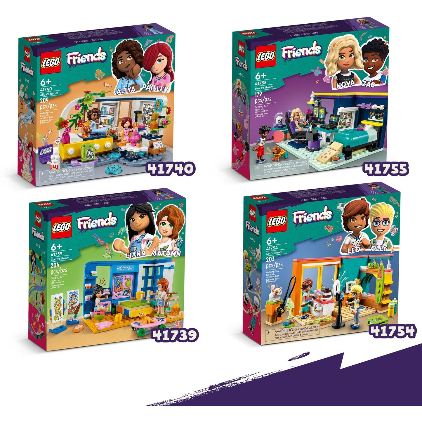 Lego friends - leo’s kamer constructiespeelgoed (41754)