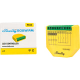 Shelly plus rgbw pm relais (geel) - afbeelding 2