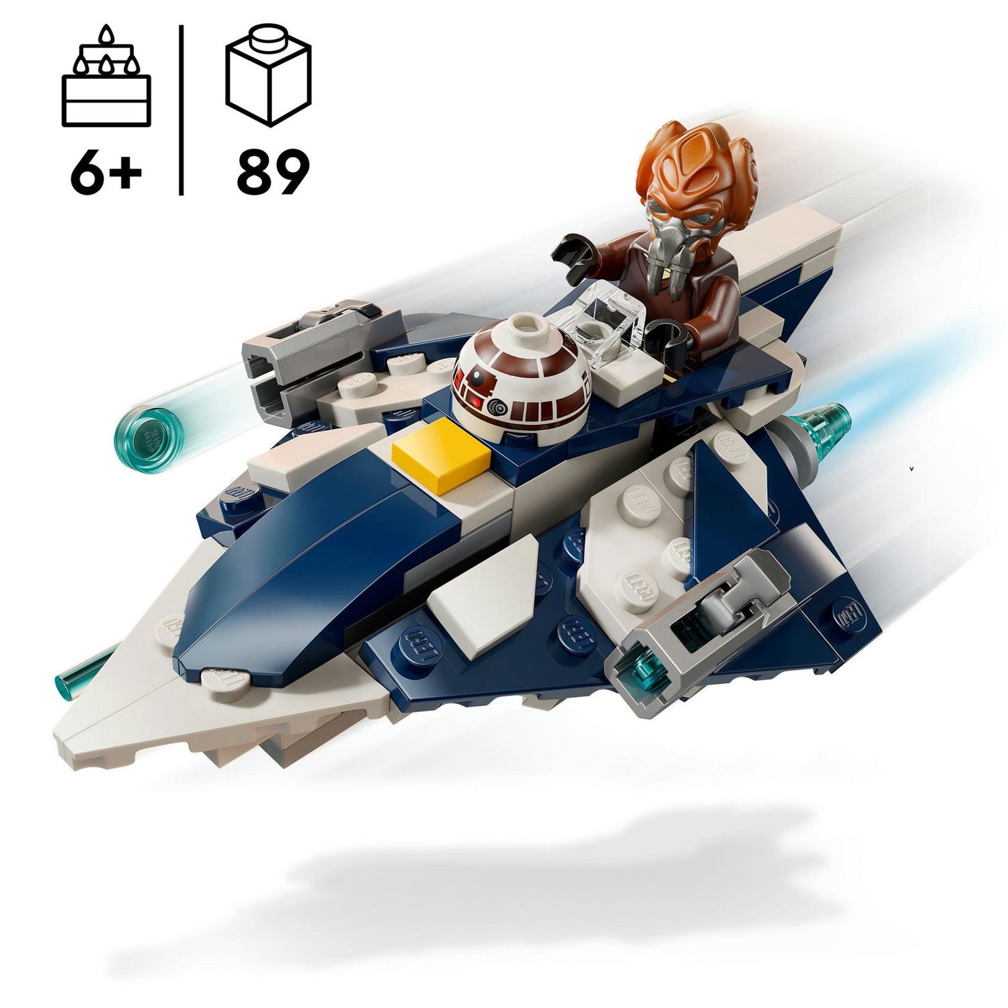 Lego star wars plo koons jedi starfighter microfighter set - 75400