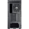 Silverstone sst-sed1-b midi tower behuizing (zwart | 2x usb-a | 1x usb-c)