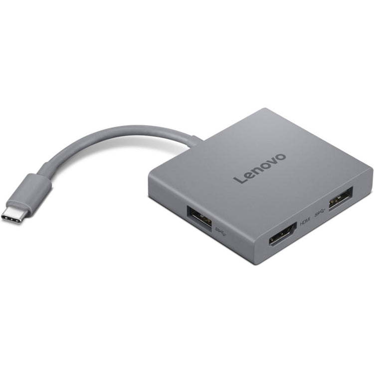 Lenovo usb-c 4 in 1 hub gen2 usb-hub (grijs)