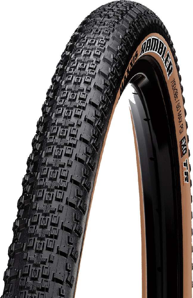 Maxxis rambler tanwall 28 tr exo dual 60 folding tire