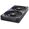 Nzxt performance fan f280x rgb case fans (zwart, 2 stuks, 280 x 140 x 30 mm, pwm)