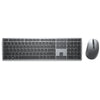 Dell premier multi-device draadloos toetsenbord en draadloze muis - km7321w desktopset (grijs, us lay-out (qwerty), 100%, bluetooth 5.0, dpi:1000 - 4000)