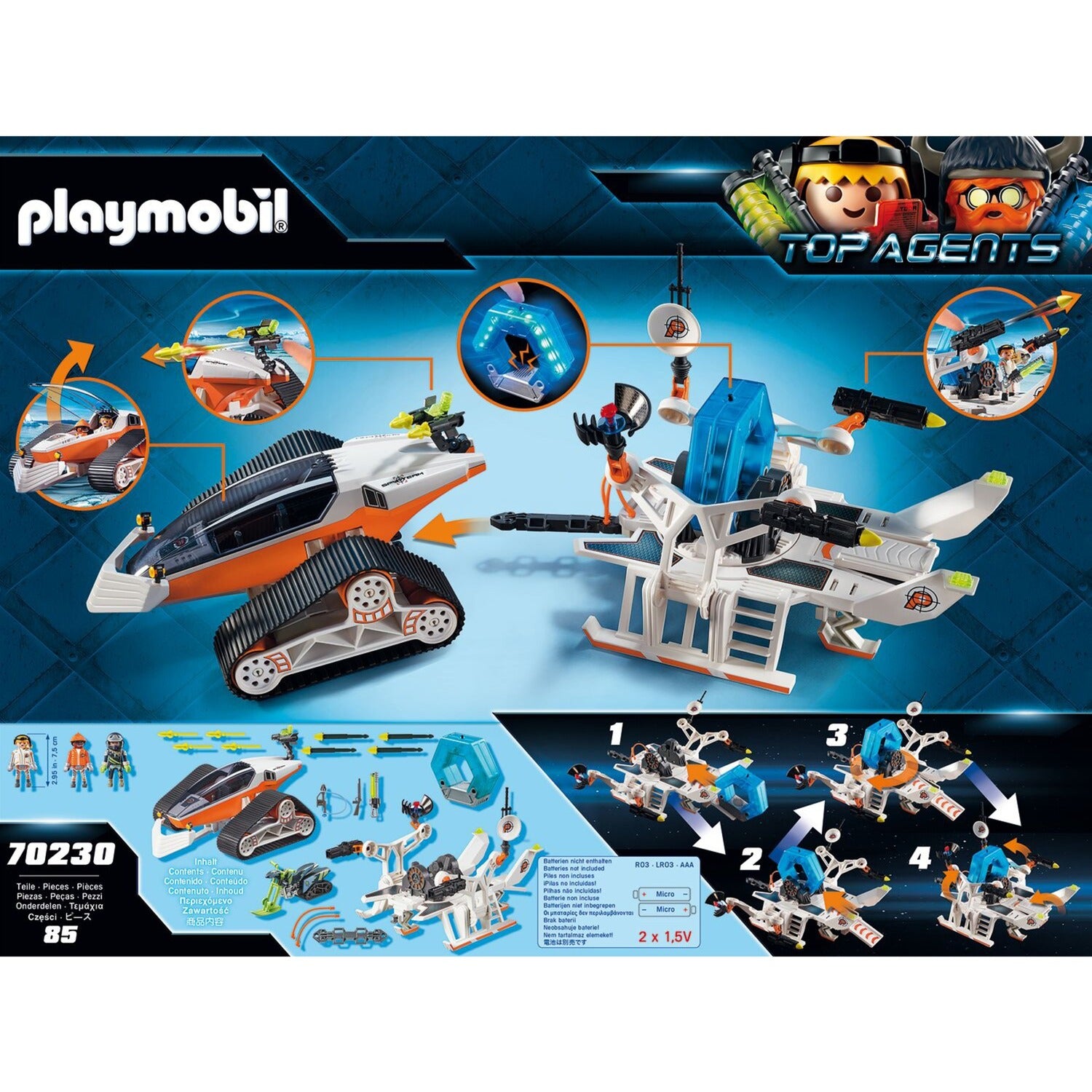 Playmobil top agents - spy team commandoslee constructiespeelgoed (70230)