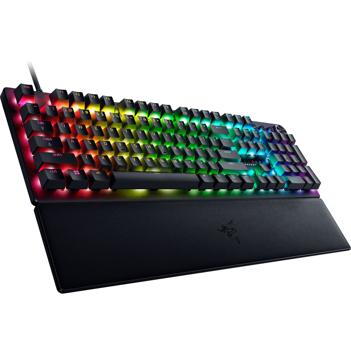 Razer huntsman v3 pro rgb mechanisch gaming toetsenbord (zwart, us lay-out (qwerty), analog optical gen 2, 100%, double-shot pbt)