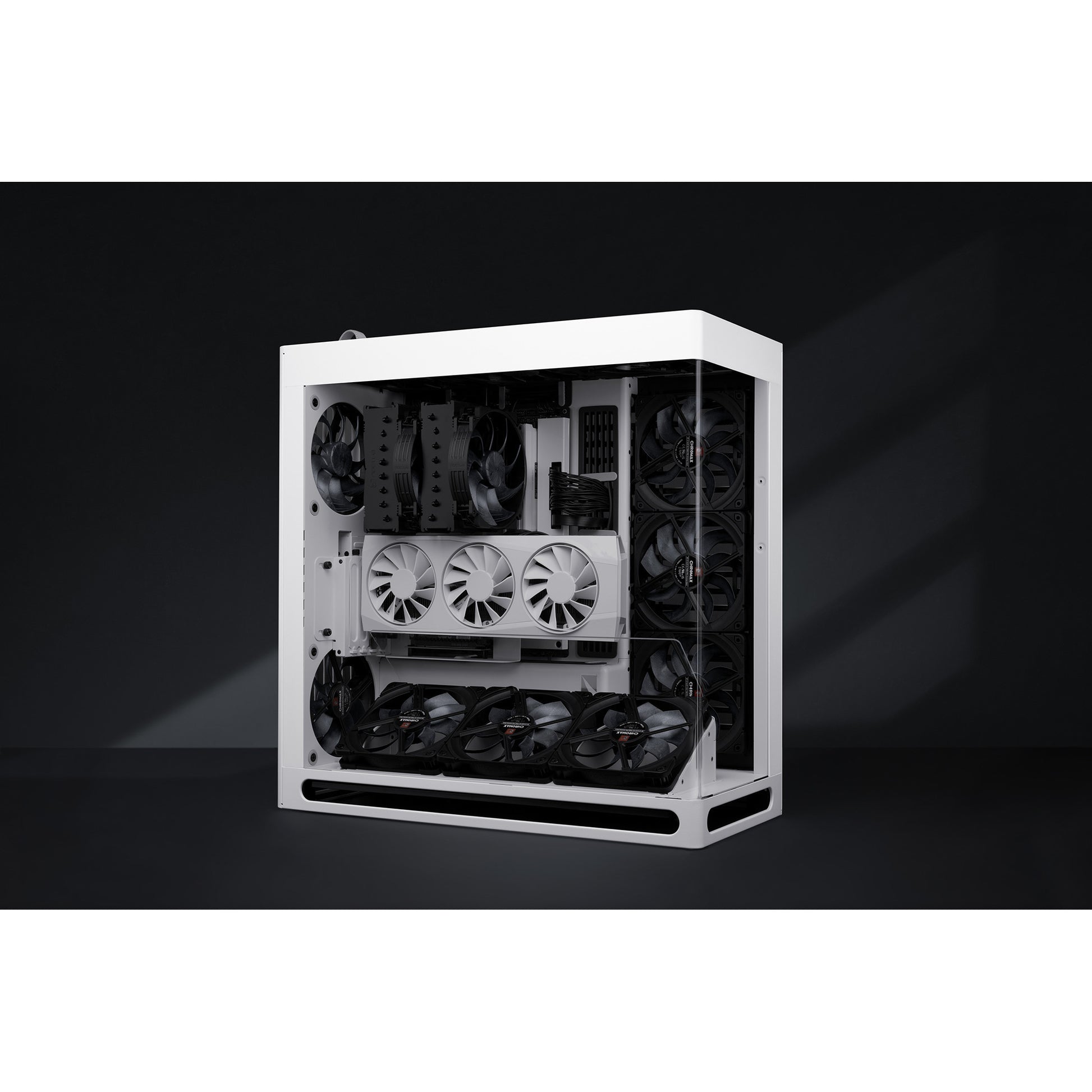 Noctua nf-a14x25r g2 pwm sx2-pp chromax.black case fans (zwart, 2 stuks, 140 x 140 x 25 mm)