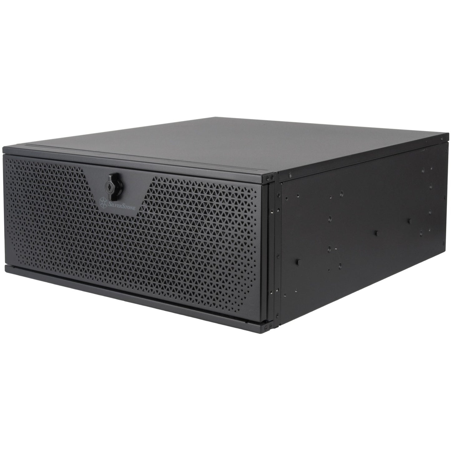 Silverstone rm44 rack behuizing (zwart | 4u | usb type-c | 2x 80mm casefan inbegrepen)