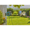Gardena 35 m wand-slangenbox powerroll xl slanghaspel (grijs turquoise, 35 meter, accu en oplader niet inbegrepen, power for all alliance)