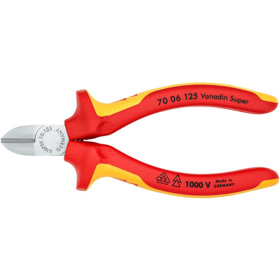 Knipex zijsnijtang 70 06 125 kniptang (rood geel)