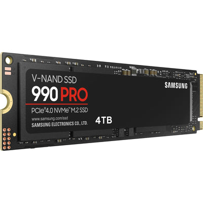 Samsung 990 pro 4 tb ssd (mz-v9p4t0bw, pcie gen 4.0 x4, nvme 2.0)