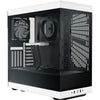 Hyte y40 midi tower behuizing (wit zwart | 2x usb-a | 1x usb-c | tempered glass)