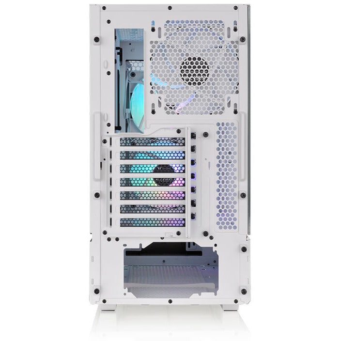 Thermaltake ceres 300 tg argb snow midi tower behuizing (wit | 2x usb-a | 1x usb-c | rgb | tempered glass)