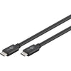 Goobay sync charge super speed usb-c kabel (zwart, 3 meter)