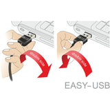 Delock usb2.0 a 90° > usb micro-b kabel (zwart, 5 meter) - afbeelding 7