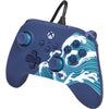 Powera advantage controller met kabel voor de xbox series x|s - watergolf (azuurblauw, xbox series x|s, xbox one, pc)