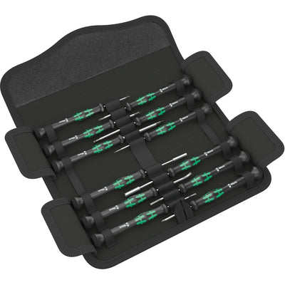 Wera compakt micro 21 esd 1 schroevendraaier (zwart groen, voor elektrische apparaten)