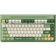 Iqunix og80 camping wireless mechanical keyboard (groen, us lay-out (qwerty), cherry mx red, 80% (tkl), rgb leds, hot-swappable, pbt, 2.4ghz | bluetooth 5.1 | usb-c)