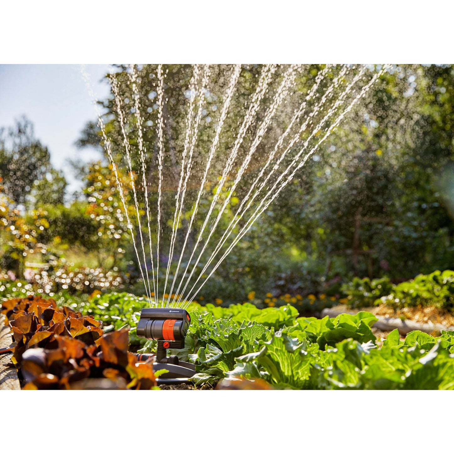 Gardena zwenksproeier aquazoom compact (grijs oranje, 18708-20)
