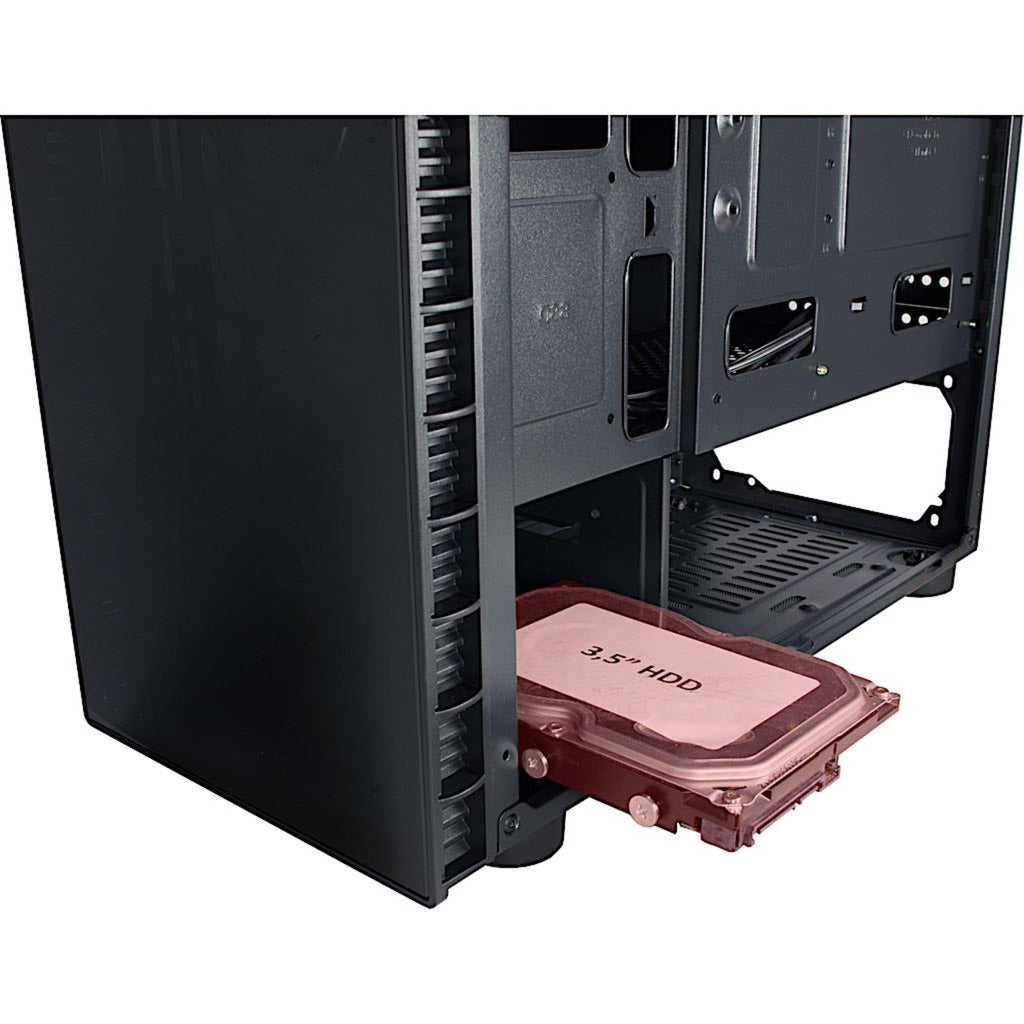 Inter-tech cxc2 midi tower behuizing (zwart | 3x usb-a | window)