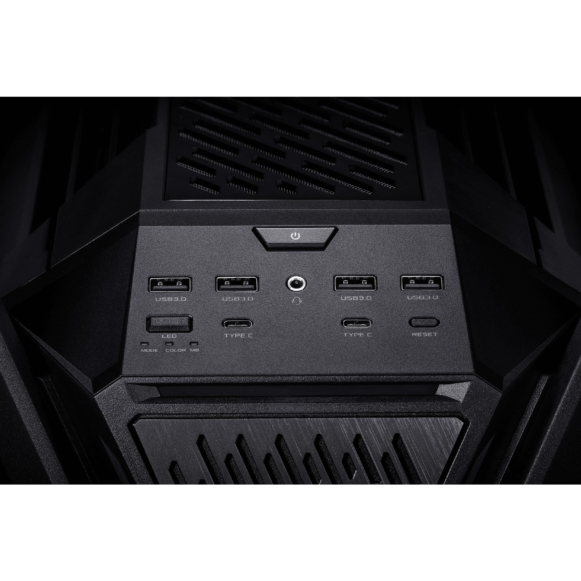 Asus rog hyperion gr701 big tower behuizing (zwart | 4x usb-a | 2x usb-c | rgb | tempered glass)