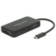 Delock usb-c > vga hdmi dvi displayport adapter (zwart, 0,15 meter)