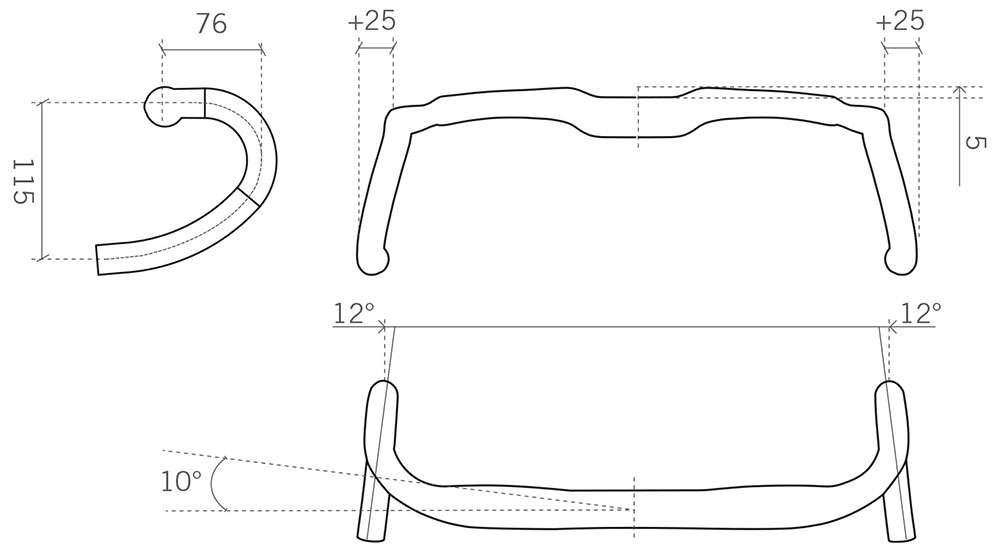 Fsa agx k-wing carbon gravel handlebar