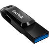 Sandisk ultra dual drive go 64 gb usb-stick (zwart, usb-a 3.2 (5 gbit s), usb-c 3.2 (5 gbit s))
