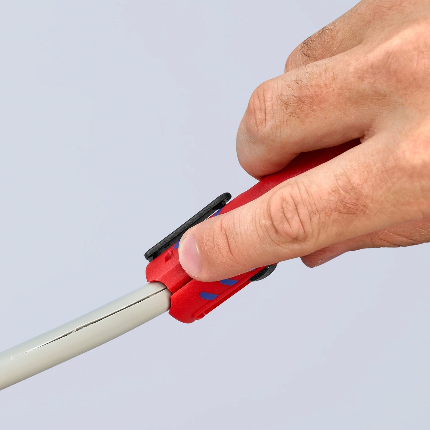Knipex universele kabelstripper 1685125sb kabelstrip- ontmantelingsgereedschap (rood blauw)