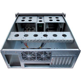 Inter-tech 4u-4098-s rack behuizing (zwart | 2x usb-a) - afbeelding 4