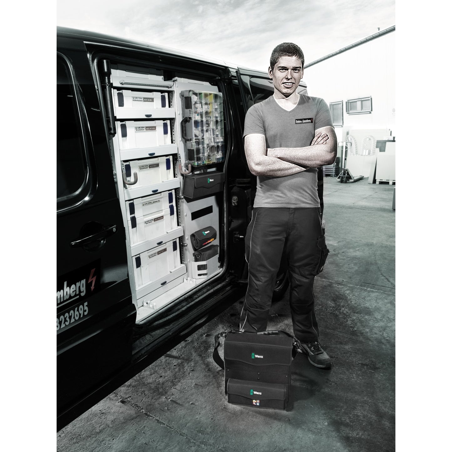 Wera 2go 3 gereedschapsbox (zwart)