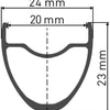 Dt swiss p 1800 spline® 28 23mm rear wheel | shim 11s
