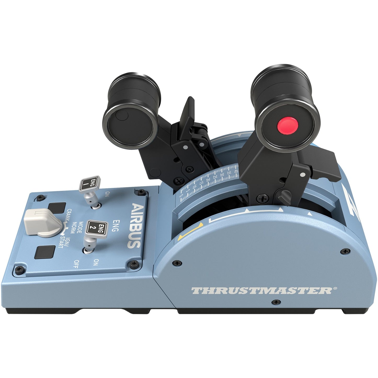Thrustmaster tca quadrant airbus edition gaming gasregelaar (blauwgrijs zwart, pc)