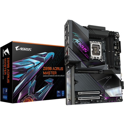 Gigabyte z890 aorus master socket 1851 moederbord (raid, 10gb-lan, wi-fi 7, bt, sound, atx)