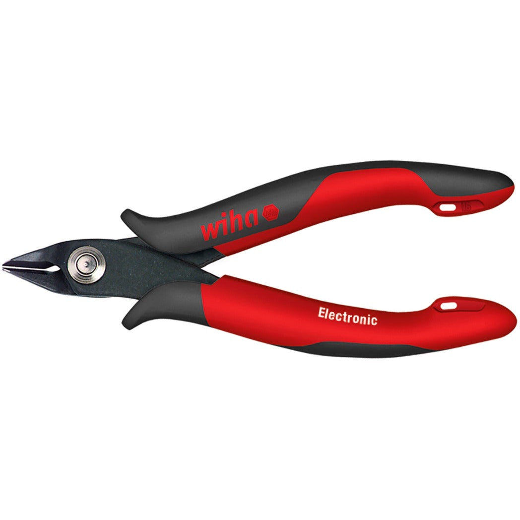 Wiha zijkniptang electronic (rood zwart)