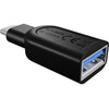 Icy box ib-cb003 usb 3.0 type-c plug naar usb 3.0 type-a adapter (zwart)