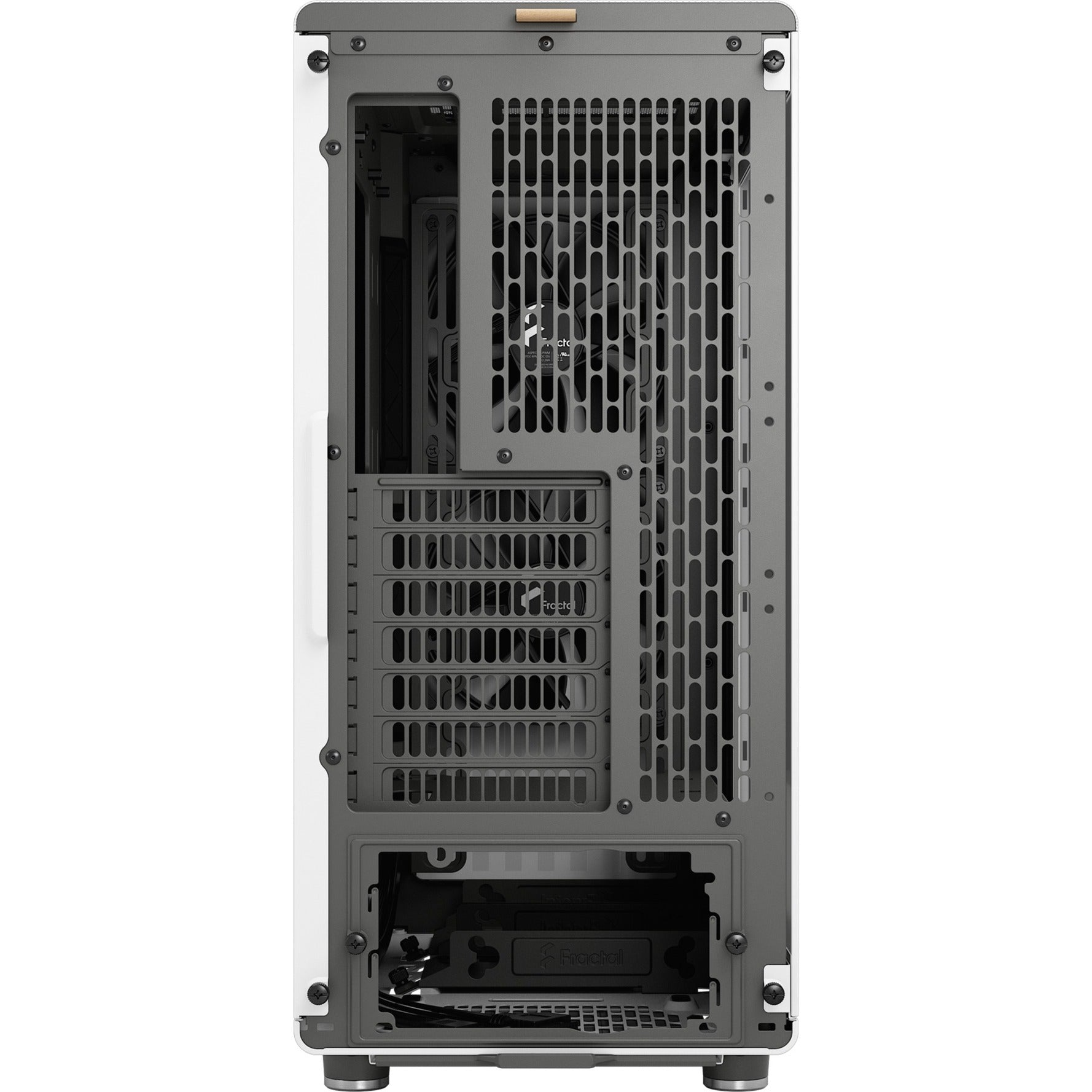 Fractal design north midi tower behuizing (wit houtkleur | 2x usb-a | 1x usb-c | tempered glass)