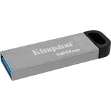 Kingston datatraveler kyson 128 gb usb-stick (zilver, dtkn 128gb) - afbeelding 1