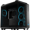Asus tuf gaming gt502 horizon argb midi tower behuizing (zwart | 3x usb-a | 1x usb-c | tempered glass)
