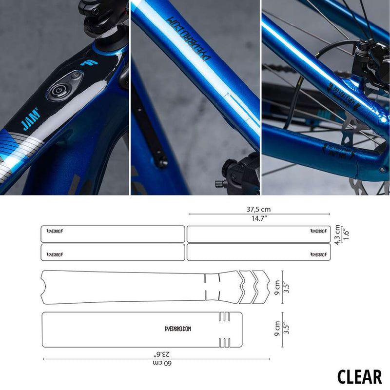 Dyedbro clear frame protector kit