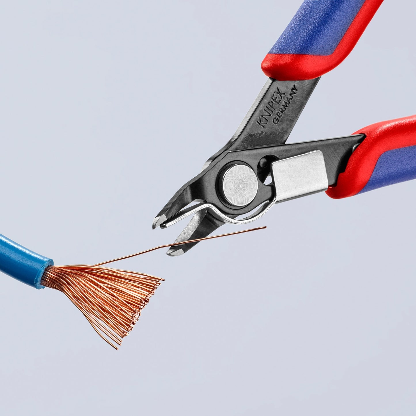 Knipex electronic super knips 78 41 125 elektronica-tang (rood blauw)