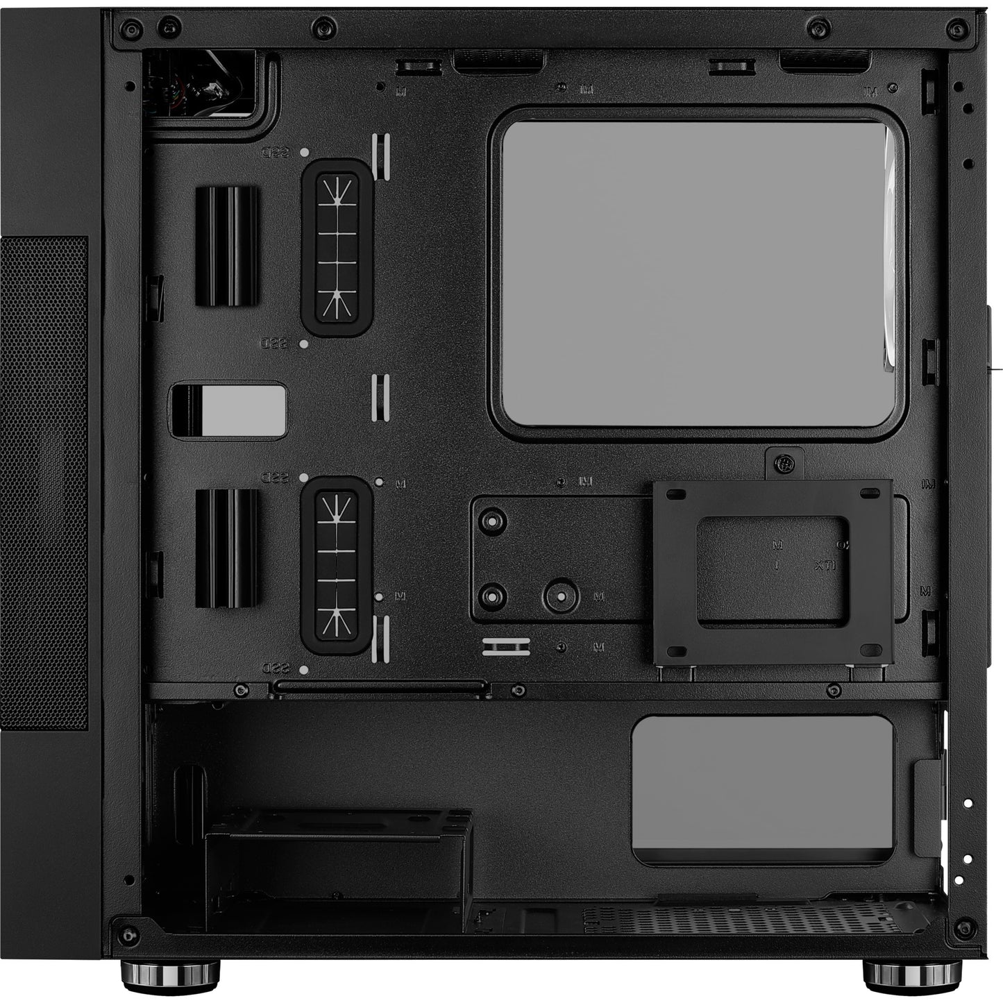 Aerocool atomic v2 mini tower behuizing (zwart | 2x usb-a | window)