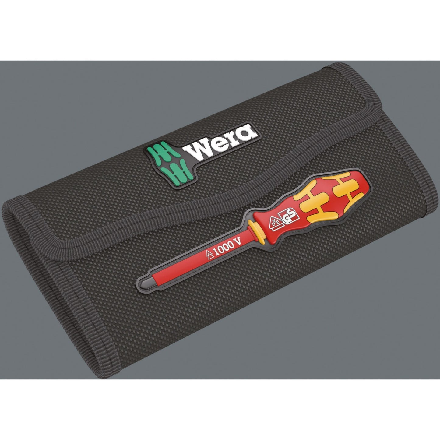 Wera kraftform kompakt vde 16 extra slim 1 tool finder schroevendraaier (rood geel, 16‑delig)