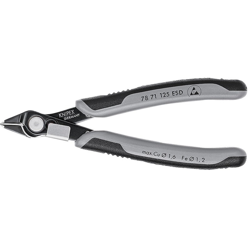 Knipex 78 71 125 esd zijsnijtang 64 hrc + draadklem 125mm esd