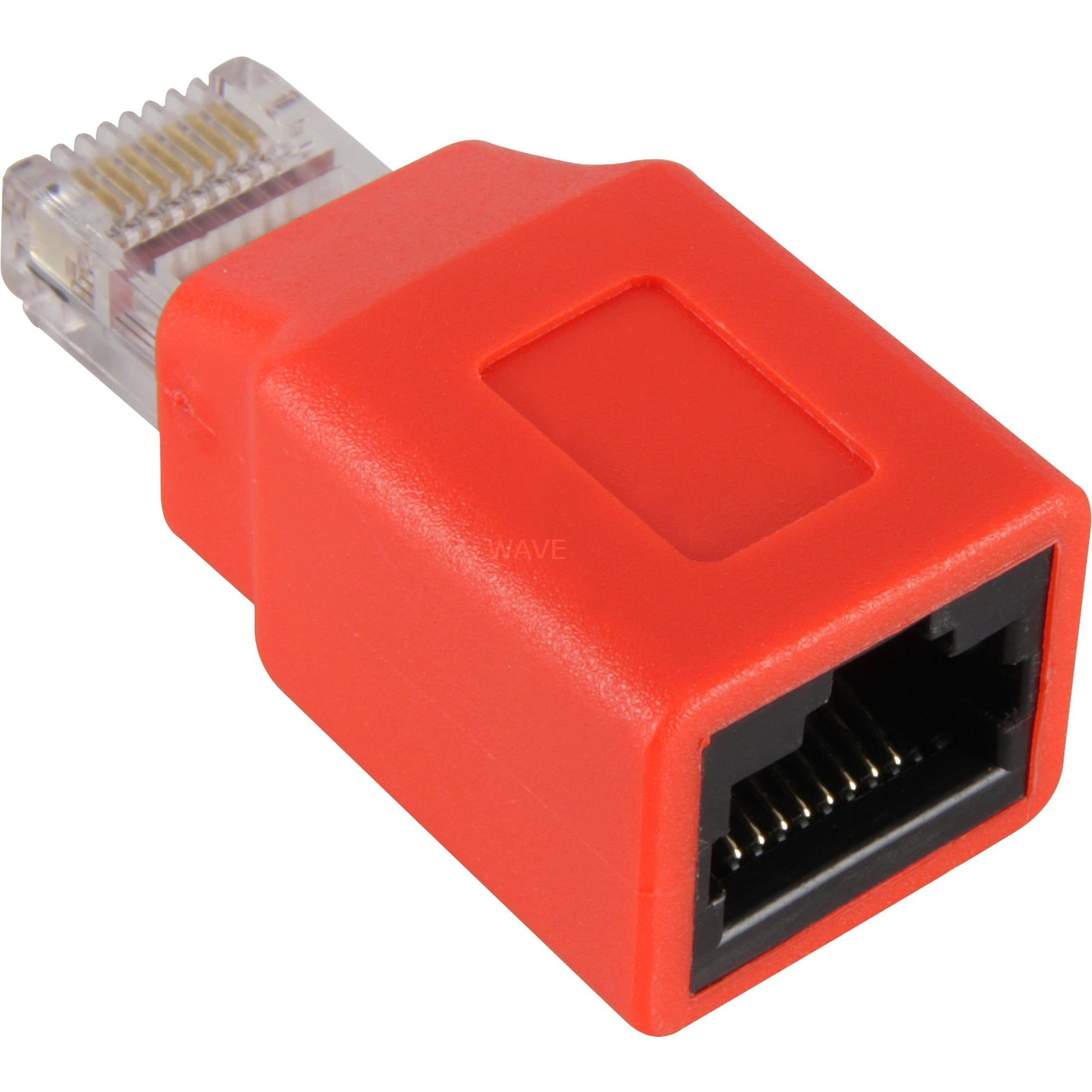 Goobay adapter rj45 cat.5 crossover (rood)
