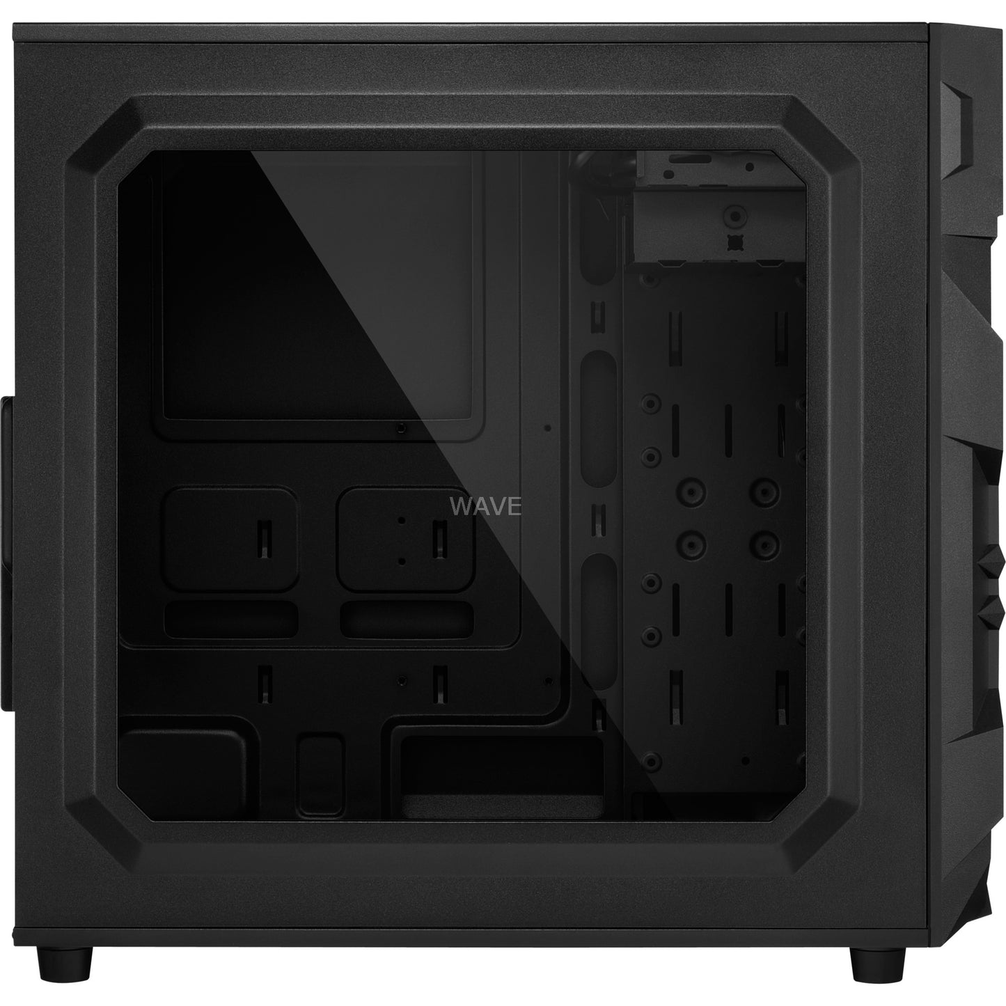Sharkoon vg7-w rgb midi tower behuizing (zwart | 2x usb-a | rgb | window)